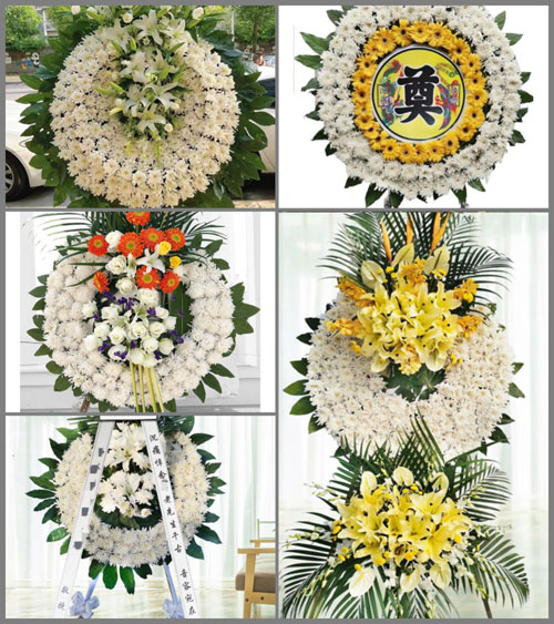 山东青岛黄岛区宝山镇前沟村花圈速递